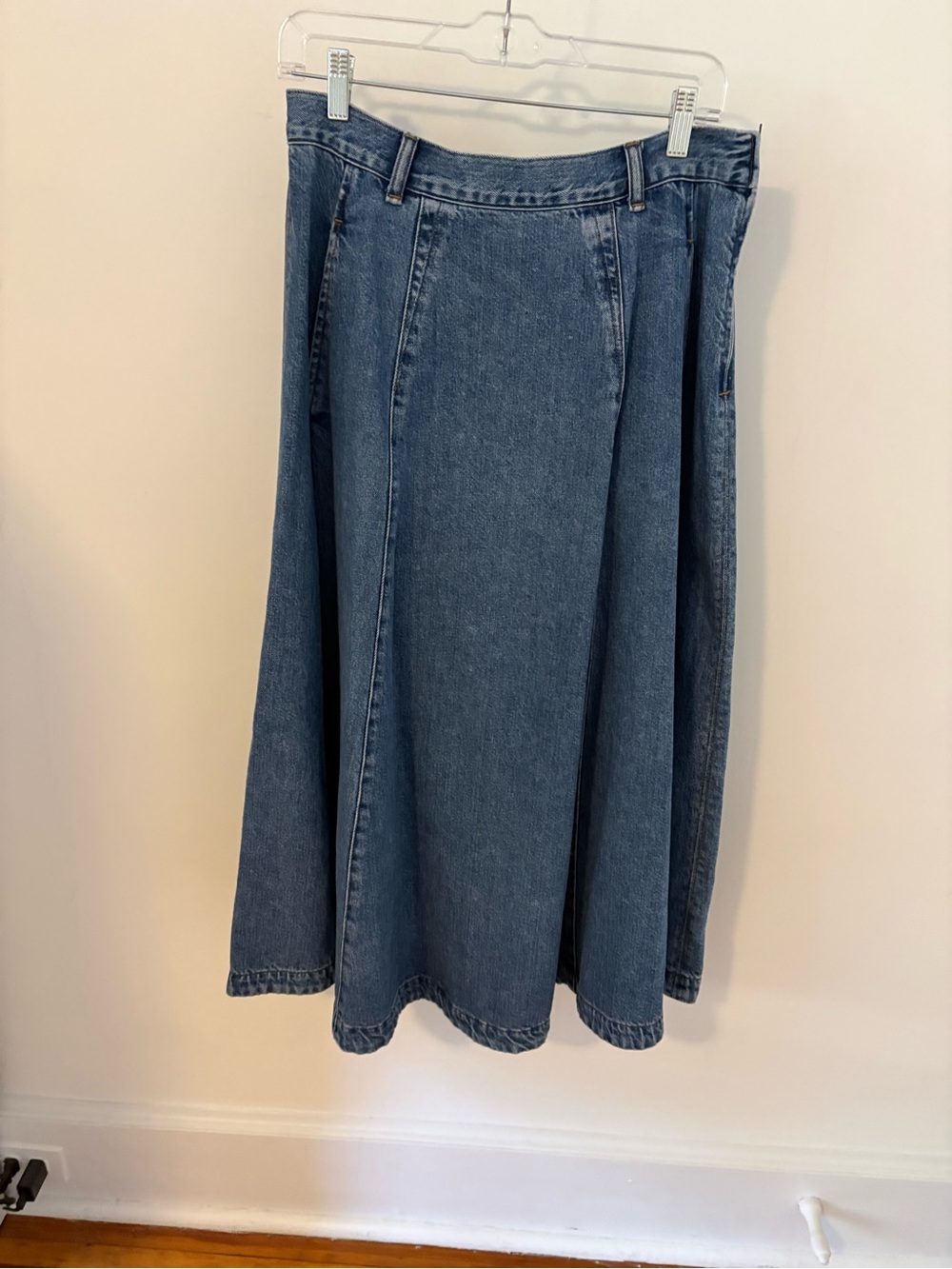Madewell Blue Denim Maxi Skirt